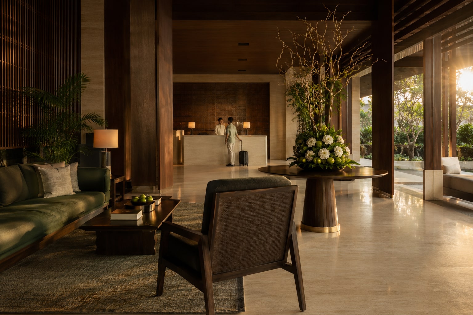 A refined hotel arrival experience designed around a signature scent