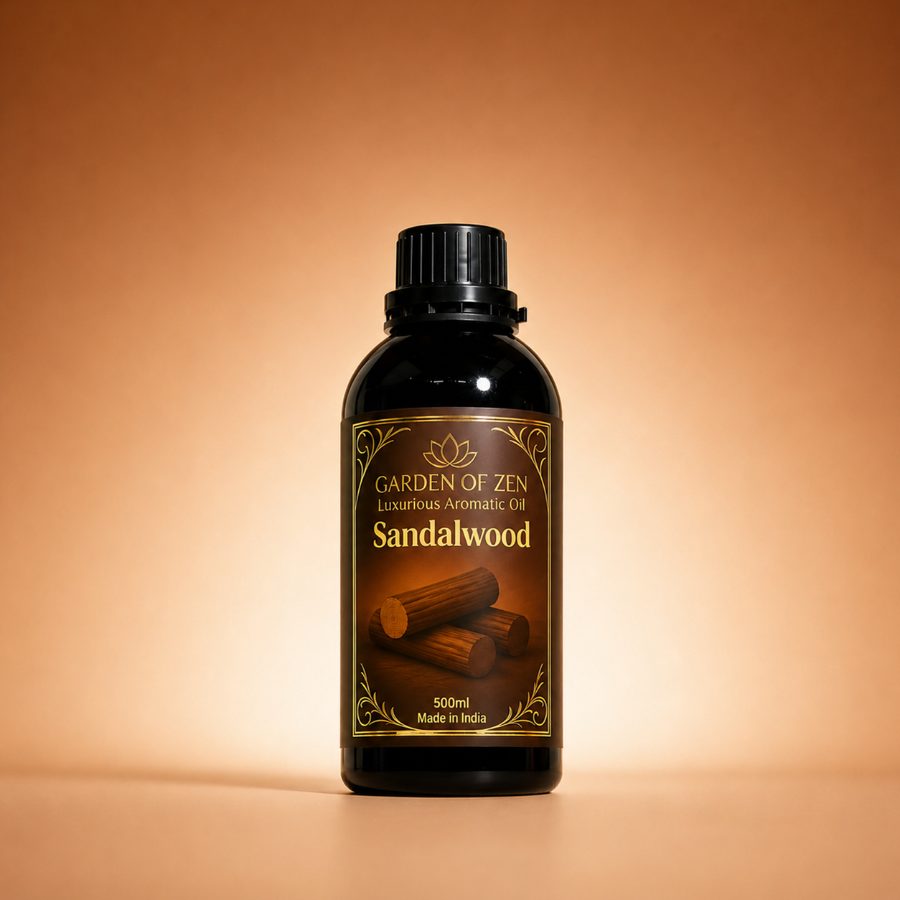 Sandalwood aromatic oil bottle
